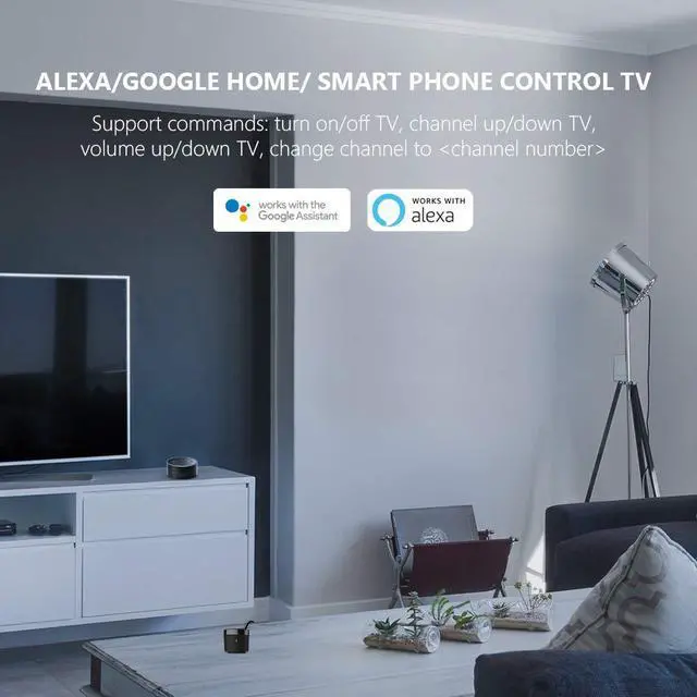 Alt view image 6 of 7 - RM4 Mini IR Universal Remote Control (2.4 GHz Wi-Fi Only), Smart Home Automation Wi-Fi Infrared Blaster for TV, AC, STB Audio, Works with Alexa, Google Home, IFTTT