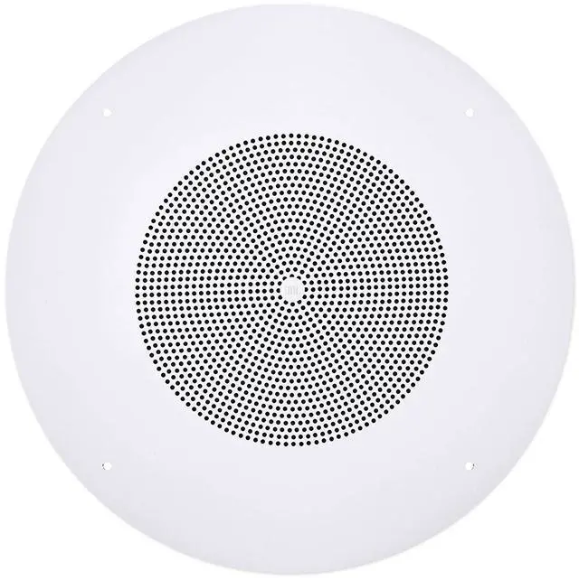 Main image of Professional CSS8008 Commercial Series Round Ceiling Speaker, 8. 5-Watt Multi-Tap Transformer for 100V, 70V and 25V Distributed Lines. Single Speaker. White and Paintable