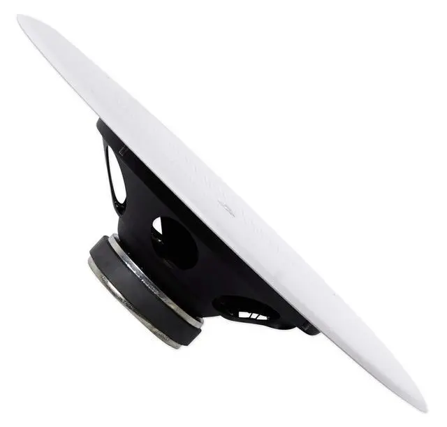 Alt view image 2 of 7 - Professional CSS8008 Commercial Series Round Ceiling Speaker, 8. 5-Watt Multi-Tap Transformer for 100V, 70V and 25V Distributed Lines. Single Speaker. White and Paintable