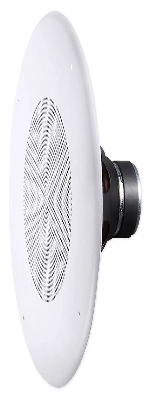 Alt view image 4 of 7 - Professional CSS8008 Commercial Series Round Ceiling Speaker, 8. 5-Watt Multi-Tap Transformer for 100V, 70V and 25V Distributed Lines. Single Speaker. White and Paintable