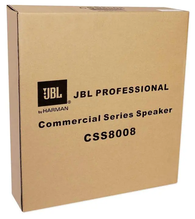 Alt view image 7 of 7 - Professional CSS8008 Commercial Series Round Ceiling Speaker, 8. 5-Watt Multi-Tap Transformer for 100V, 70V and 25V Distributed Lines. Single Speaker. White and Paintable