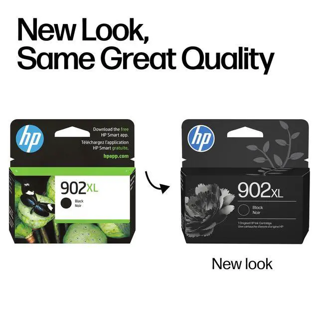 Alt view image 3 of 7 - 902XL Black High-Yield Ink Cartridge | Works with OfficeJet 6950, 6960, Pro 6960, 6970 Series | T6L86AN