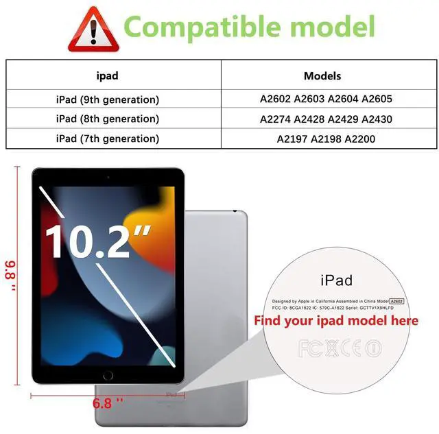 Alt view image 2 of 7 - 2 Pack Screen Protector for iPad 9th 8th 7th Generation 10.2 Inch, Tempered Glass Film for iPad 9 8 7 (2021/2020/2019), Case Friendly, Apple Pencil Compatible, High Response