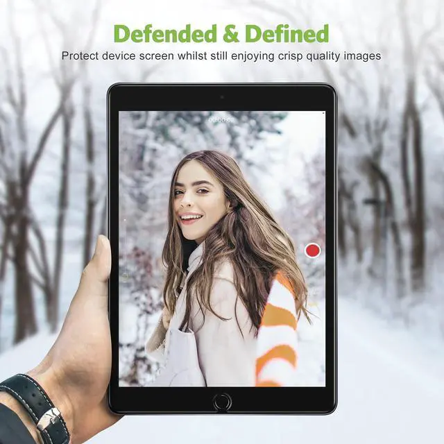 Alt view image 5 of 7 - 2 Pack Screen Protector for iPad 9th 8th 7th Generation 10.2 Inch, Tempered Glass Film for iPad 9 8 7 (2021/2020/2019), Case Friendly, Apple Pencil Compatible, High Response