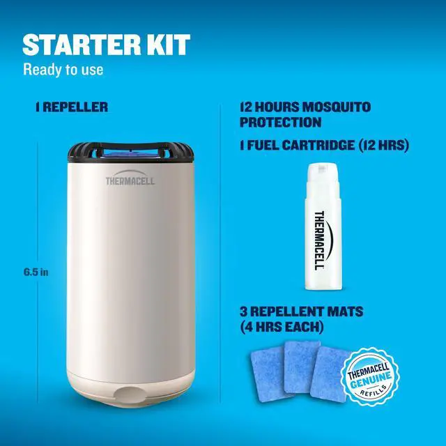 Alt view image 7 of 7 - Fuel-ZoneGuard Base Patio Shield Mosquito Repeller, Linen