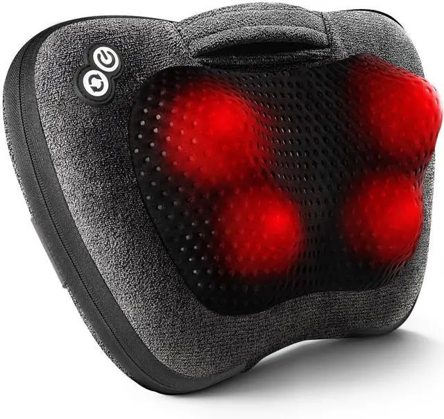 Main image of Back Massager, Neck Massager with Heat, Massage Pillow Gifts for Men & Women, Electric Shiatsu Back Massager, Deep Kneading Shoulder Massager for Full Body Muscle,Massage at Home, Car