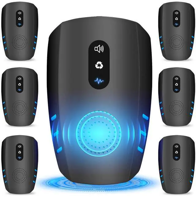 Main image of 2026 Upgraded Ultrasonic Pest Repellent Indoor Insect Repeller, Pest Control, Repellent Roach, Mouse, Mosquito, Mice, Spider, Bugs, Ant, Rodent Repellent Ultrasonic Plug in, 3 Mode Switching, 6 Packs
