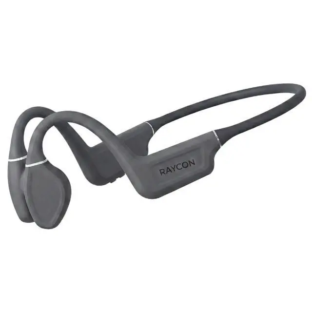 Alt view image 2 of 5 - Bone Conduction Headphones Bluetooth - Open Ear Running Headphones, Sweat & Water-Resistant Earbuds with Mic for Sports & Workouts, 13hr Playtime (Gray)