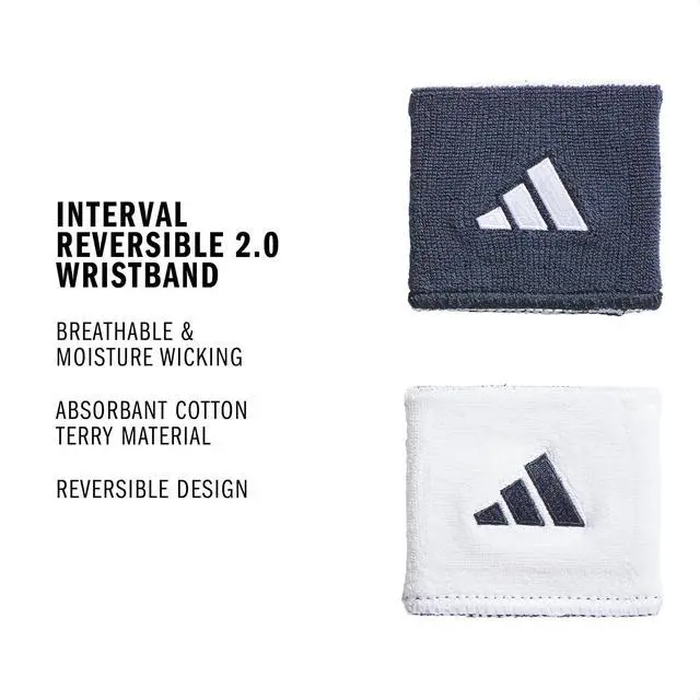 Alt view image 2 of 3 - Unisex Interval Reversible Wristband Athletic Sweatband