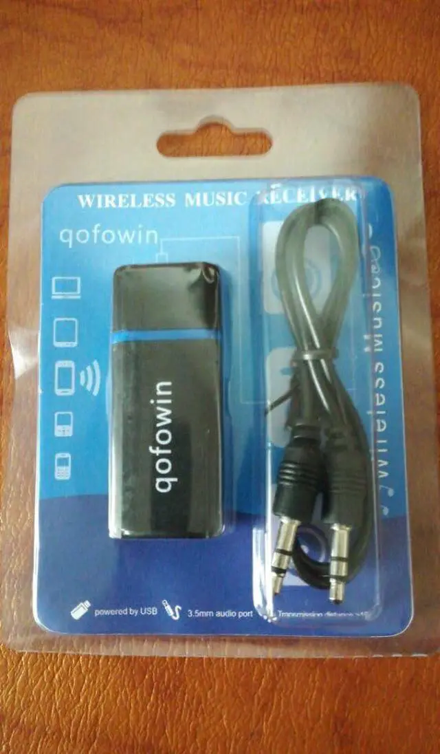 Alt view image 7 of 7 - USB Bluetooth Receiver Adapter, Wireless Audio Adapter Car Kit Music Receiver for Home Stereo/Car Stereo Sound System with 3.5mm Cable.(Aux in) (Yet-M1)