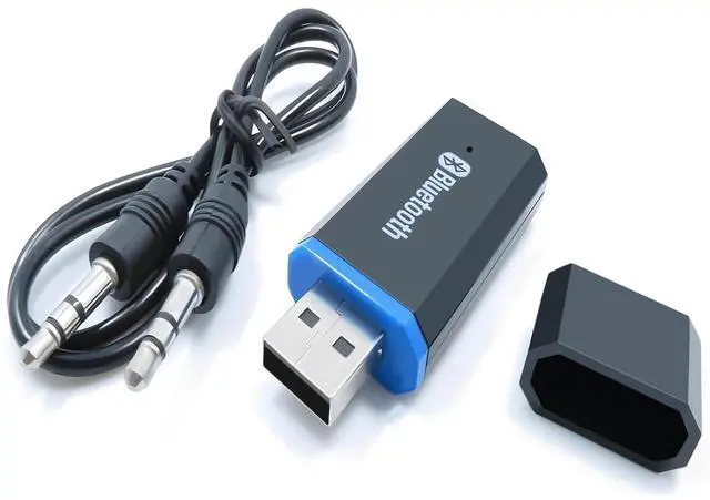 Alt view image 6 of 7 - USB Bluetooth Receiver Adapter, Wireless Audio Adapter Car Kit Music Receiver for Home Stereo/Car Stereo Sound System with 3.5mm Cable.(Aux in) (Yet-M1)