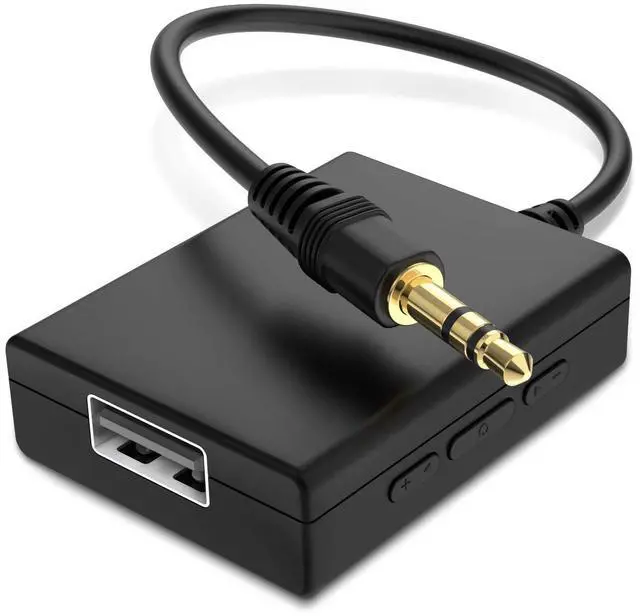 Main image of USB to Aux Audio Adapter, 3.5mm Male to USB Female Adapter for Playing Music with Flash Drive in Car