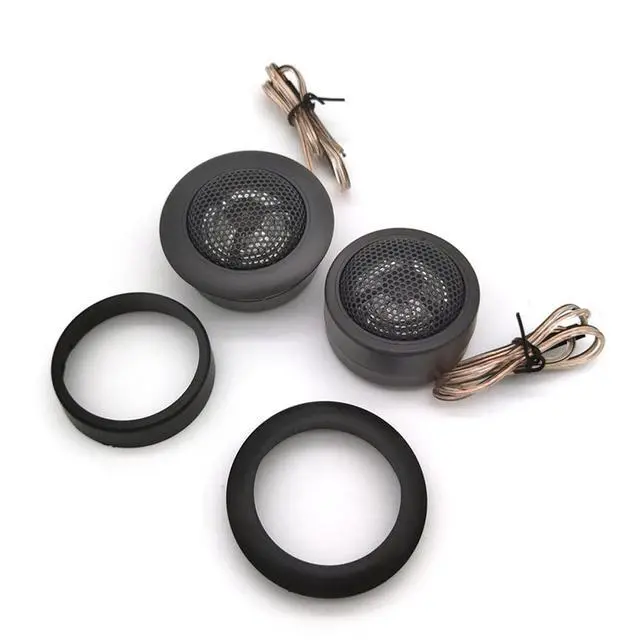 Alt view image 6 of 7 - 1 Inch Tweeters for Car Audio,Door Speakers,Super Tweeter Pods Component Cars Parts Black(Pair),CT-001,Wired Connection