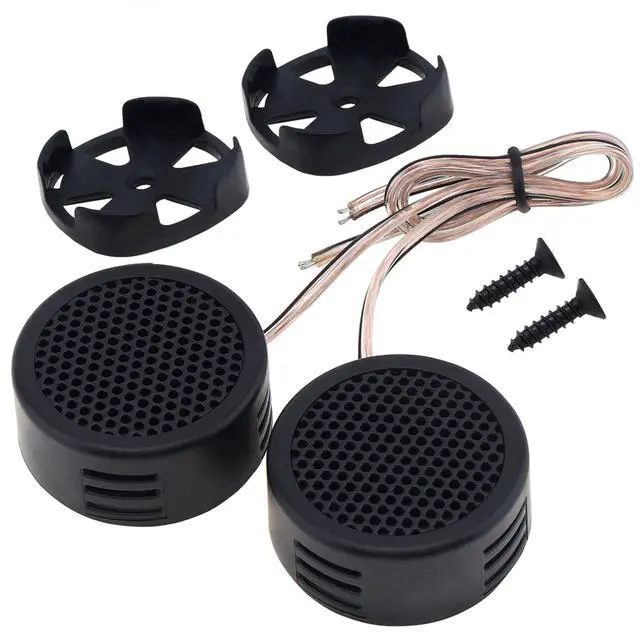 Main image of Car Tweeters, 2pcs 500W High Efficiency Mini Dome Tweeter Speakers for Car Audio System