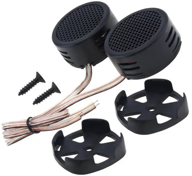 Alt view image 3 of 7 - Car Tweeters, 2pcs 500W High Efficiency Mini Dome Tweeter Speakers for Car Audio System