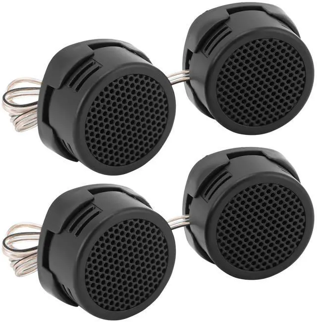 Main image of 2 Pairs High-Power Neodymium Silk Dome Tweeter Set - 500W, 4 Ohm, Super High Frequency,-for Mini Car Audio Systems