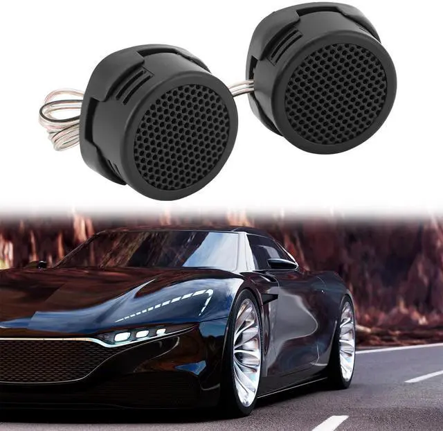 Alt view image 7 of 7 - 2 Pairs High-Power Neodymium Silk Dome Tweeter Set - 500W, 4 Ohm, Super High Frequency,-for Mini Car Audio Systems