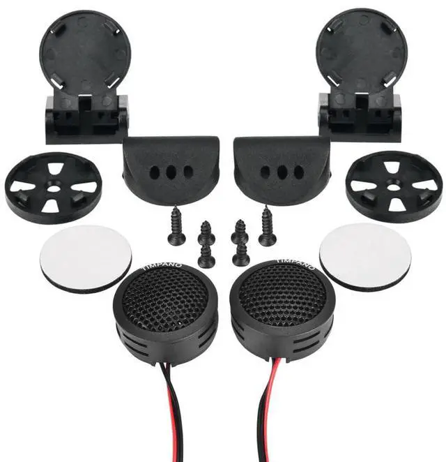 Alt view image 3 of 7 - TPT-ST1 Dome Tweeter, 1 Inch Tweeter Set for Car Audio, Angle or Surface Mount Tweeters, 4 Ohm Soft Dome 180 Watts for Pro Car Audio (Pair)