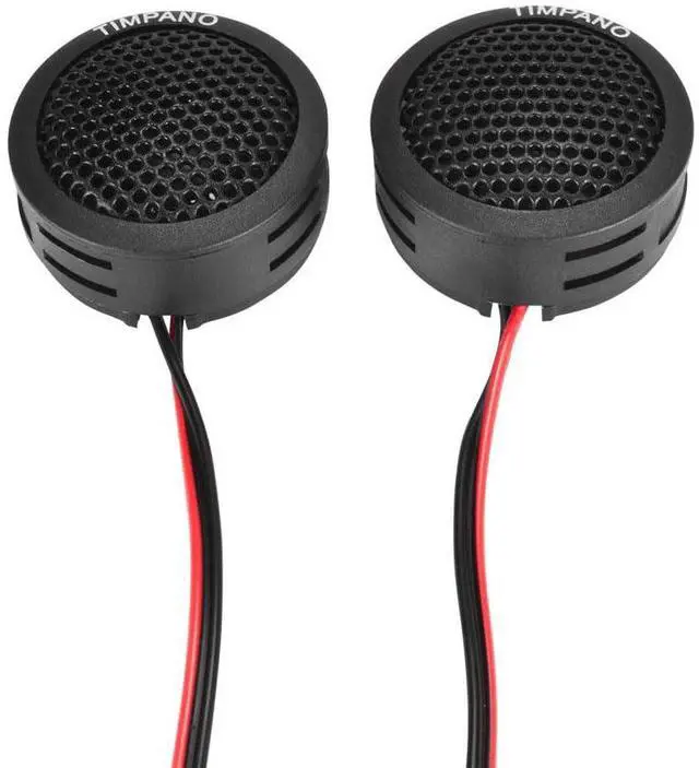 Main image of TPT-ST1 Dome Tweeter, 1 Inch Tweeter Set for Car Audio, Angle or Surface Mount Tweeters, 4 Ohm Soft Dome 180 Watts for Pro Car Audio (Pair)