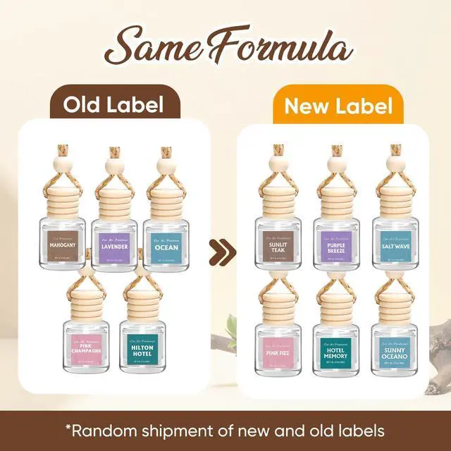 Alt view image 3 of 7 - AROIC Car Air Freshener for Women, 6 Pack Air Freshener Diffuser, Mothers Day Gift for Mom, Hanging Essential Oil Air Freshener Diffuser Odor Eliminator, Cute Car Interior Decor Car Scents Accessories