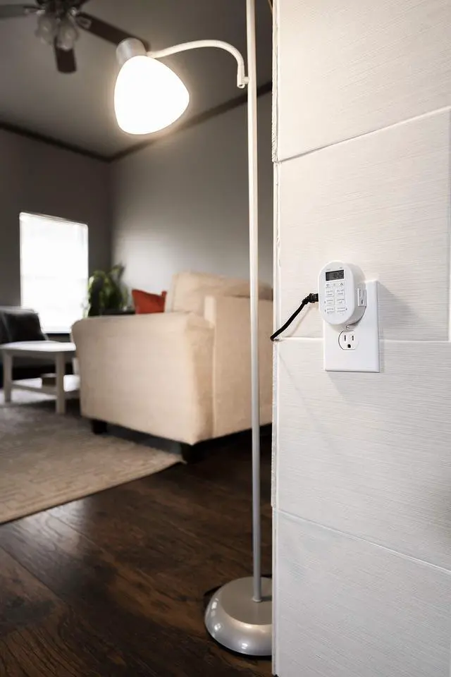 Alt view image 4 of 7 - Plug-in Digital Timer, 2 Grounded Outlets, White