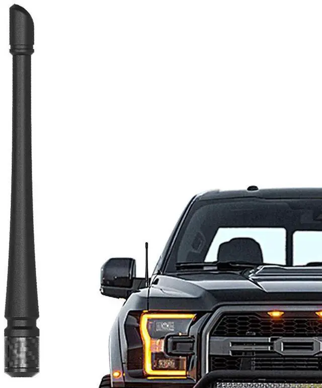 Main image of Short Antenna Compatible with Ford F150 2009-2026 & Ford Bronco 2021-2023, Internal Copper Coil for Enhanced Reception, Car Wash Proof, 7 inches Rubber Antenna Replacement