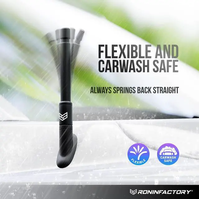Alt view image 5 of 7 - Truck Antenna for Chevy Silverado & GMC Sierra Accessories (2014+) - Carwash Safe Short Replacement Antenna (5 Inch Flexible)