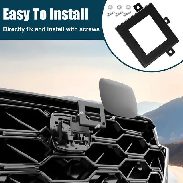 Alt view image 6 of 7 - Front Radar Sensor Protector Cover Compatible with for 2023-2025 All Honda CR-V Models Anti Theft Distance Radar Sensor Protection Bracket Accessories with Screws