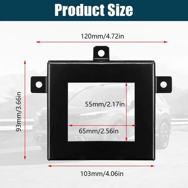 Alt view image 7 of 7 - Front Radar Sensor Protector Cover Compatible with for 2023-2025 All Honda CR-V Models Anti Theft Distance Radar Sensor Protection Bracket Accessories with Screws
