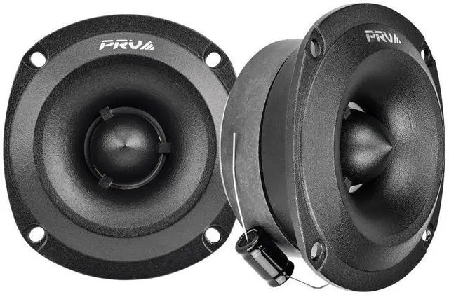 Main image of Super Tweeters for Car Audio, 3.5 Inch Bullet Tweeter Pair 240 Watts, PRV Tweeter TW350Ti-4 Slim Titanium Bullet PRO Shallow Tweeters Speakers 4 Ohm - Ultra Slim Easy to Mount
