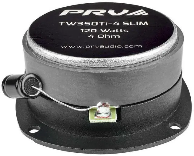 Alt view image 6 of 7 - Super Tweeters for Car Audio, 3.5 Inch Bullet Tweeter Pair 240 Watts, PRV Tweeter TW350Ti-4 Slim Titanium Bullet PRO Shallow Tweeters Speakers 4 Ohm - Ultra Slim Easy to Mount