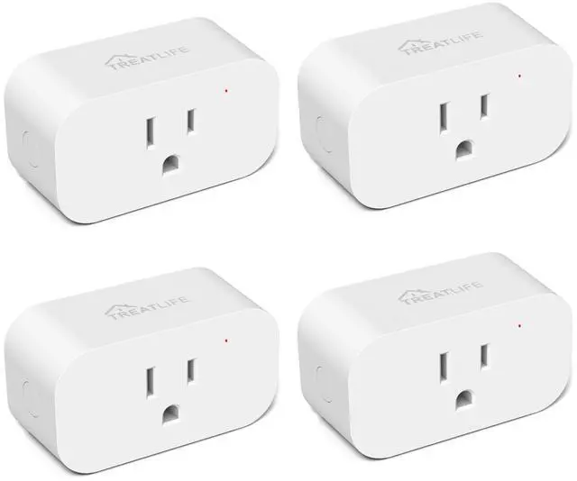 Main image of 4 Pack Smart Plugs That Work with Alexa and Google Home, 7 Day Heavy Duty Programmable Timer, 1800W 15A WiFi Smart Outlet, Child Lock, Vacation Mode, Reliable WiFi Connection