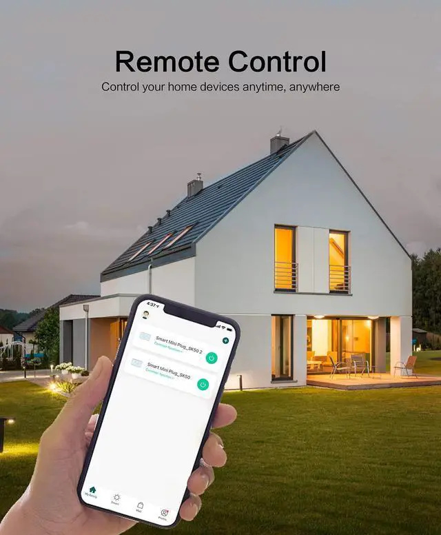 Alt view image 7 of 7 - 4 Pack Smart Plugs That Work with Alexa and Google Home, 7 Day Heavy Duty Programmable Timer, 1800W 15A WiFi Smart Outlet, Child Lock, Vacation Mode, Reliable WiFi Connection