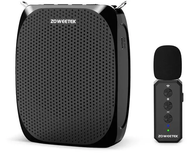 Main image of Voice Amplifier with Wireless Lavalier Lapel Microphone for Teachers,2025 New Personal Microphone System,Portable Speaker Clip On Microphone,Mini Voice Amplifier for Speech, Meeting,Yoga