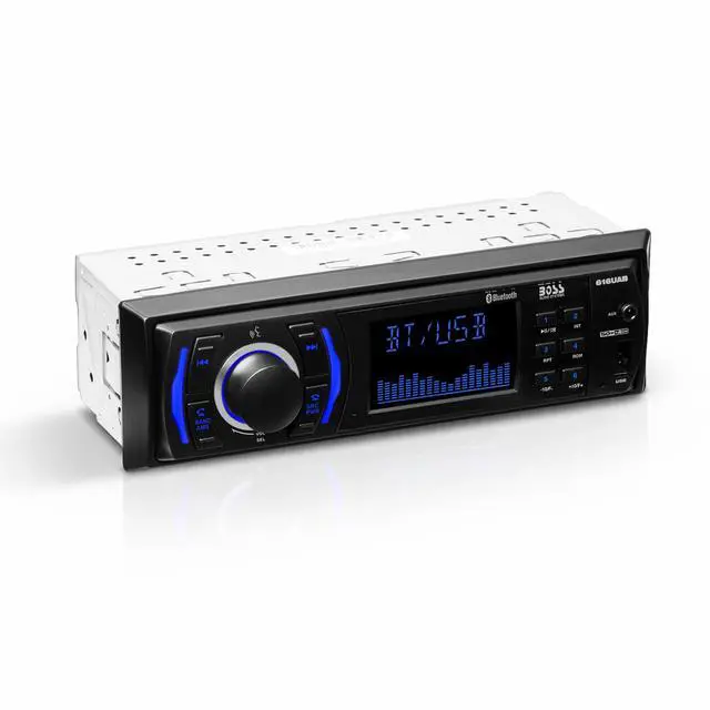 Main image of 616UAB Car Stereo With Bluetooth - Single DIN, MP3, USB, Aux-in, AM/FM, No CD DVD Player
