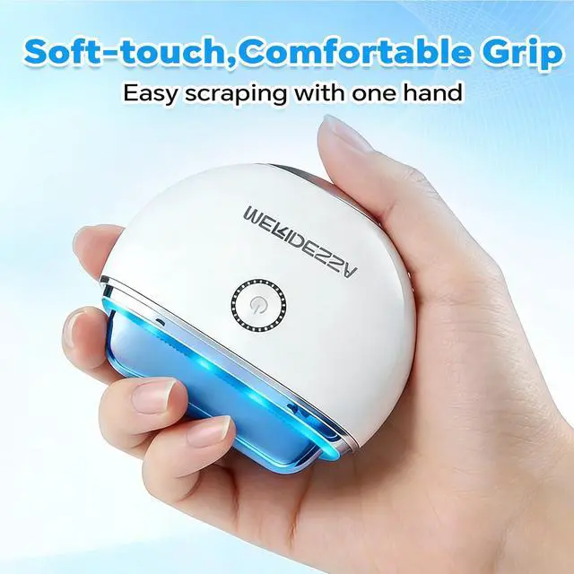 Alt view image 6 of 7 - Electric Gua Sha Facial Massager, Portable Face Massage Tool with LED Light, Gentle Heat & Vibration, Rechargeable Beauty Device for Daily Skincare Routine
