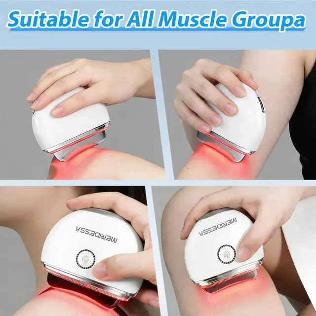 Alt view image 7 of 7 - Electric Gua Sha Facial Massager, Portable Face Massage Tool with LED Light, Gentle Heat & Vibration, Rechargeable Beauty Device for Daily Skincare Routine