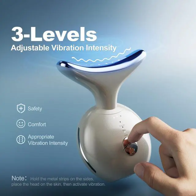 Alt view image 7 of 7 - 7 in 1 Face Massager Tool, Red Light Therapy for Face and Neck,Portable Face Lift Device, Neck Massager for Double Chin Reducer