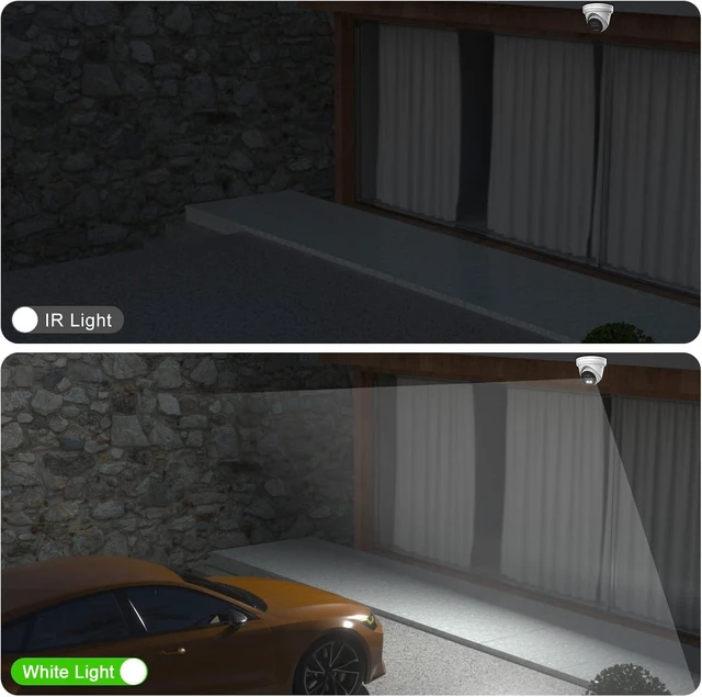 Alt view image 3 of 7 - Anpviz 5MP PoE IP Camera, Turret Wired Security Camera Outdoor | with Audio, Human Vehicle Detection, Smart Color Night Vision, Metal Turret, 5MP@20fps, 114° FOV, WDR, IP67, IPC-D3053WD-S
