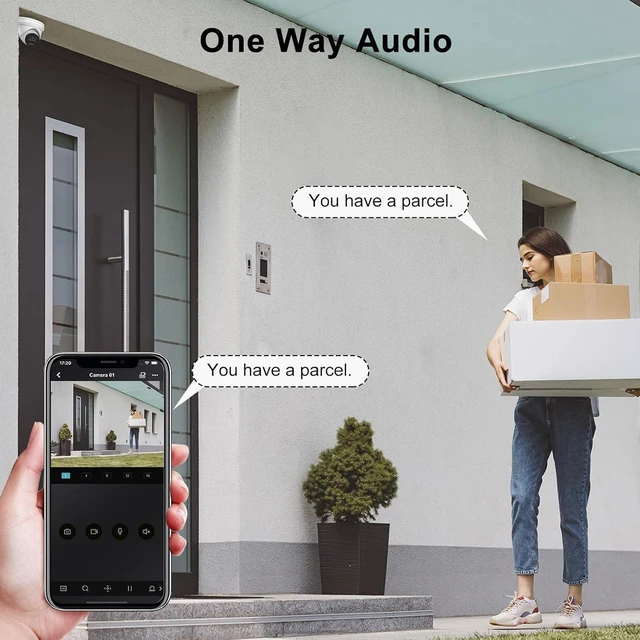 Alt view image 5 of 7 - Anpviz 5MP PoE IP Camera, Turret Wired Security Camera Outdoor | with Audio, Human Vehicle Detection, Smart Color Night Vision, Metal Turret, 5MP@20fps, 114° FOV, WDR, IP67, IPC-D3053WD-S