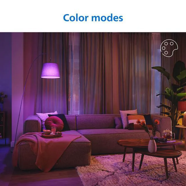 Alt view image 4 of 7 - Smart 100W A19 LED Light Bulbs 4-Pack - Connects to Your Wi-Fi - E26 - Control with Voice or App + Activate with Motion - Matter Compatible
