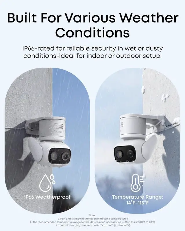 Alt view image 7 of 7 - eufy Wired Cam C31, 360° Coverage with Pan and Tilt, Indoor and Outdoor, Dual Antenna, Color Night Vision, Local Storage, No Monthly Fee, AI Human/Vehicle/Pet/Cry Detection, 24/7 Continuous Recording