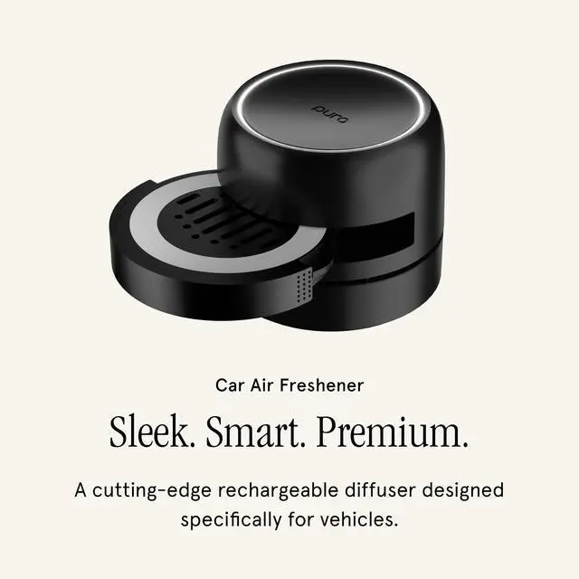 Alt view image 2 of 7 - Car Pro - Smart Fragrance Diffusion - Rechargeable & Cordless - Portable Smart Car Diffuser with USB-C Cable - Start & Stop Accelerometer Detects Motion - Diffuser Only