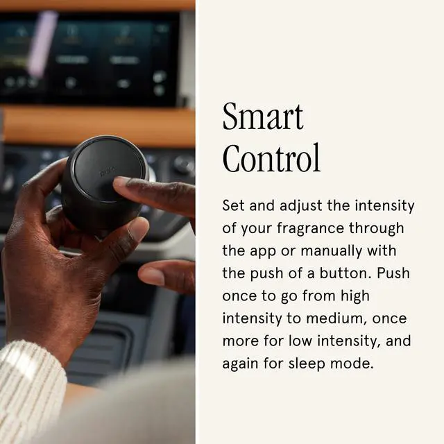 Alt view image 5 of 7 - Car Pro - Smart Fragrance Diffusion - Rechargeable & Cordless - Portable Smart Car Diffuser with USB-C Cable - Start & Stop Accelerometer Detects Motion - Diffuser Only