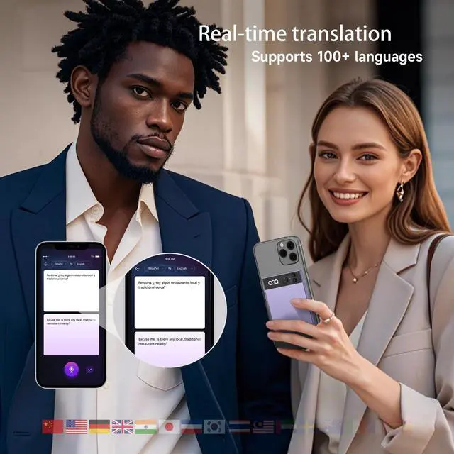 Alt view image 3 of 7 - AI Voice Recorder with Simultaneous Interpretation & Real-timeTranscription,64G Recording Memory AI Speech Processor Powered by ChatGPT with App Control for Business/Education/Interviews, Purple
