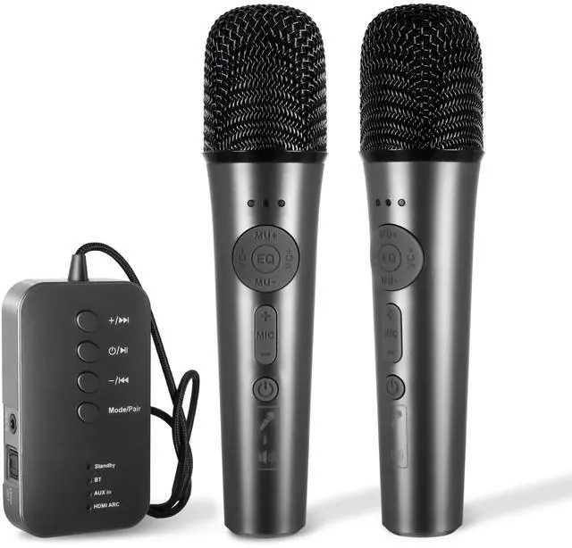 Main image of AI Karaoke Microphone, Multifunctional Portable Karaoke Machine & Multi-Pairing Converter, Auto-Vocal Removal/Sing-Along Feature; Supports Singing at Home/Outdoors/Car for Party, Camping, Travel