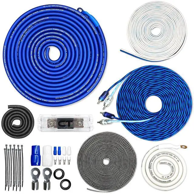 Main image of 4 Gauge OFC Complete Amp Wiring Install Kit, AMPKIT-4GA-ELITE