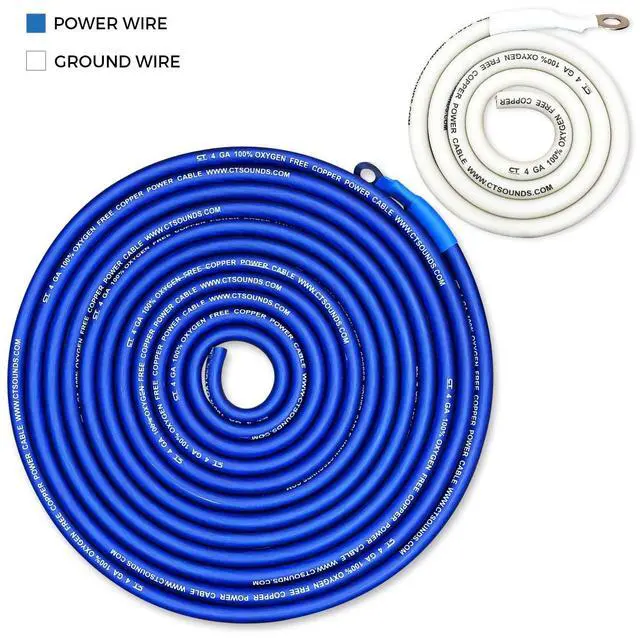 Alt view image 2 of 6 - 4 Gauge OFC Complete Amp Wiring Install Kit, AMPKIT-4GA-ELITE