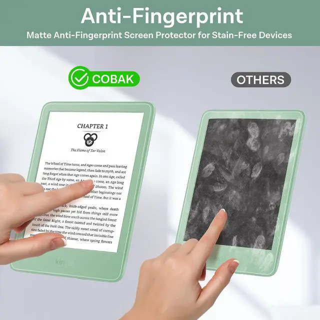 Alt view image 5 of 7 - 3 Pack Anti-Glare Matte Screen Protector for 6" Kindle 2024 and 2022 (11 Generation) Kobo Nia, and PocketBook - High Clarity, Fingerprint Resistance, Anti-Bubble PET Film