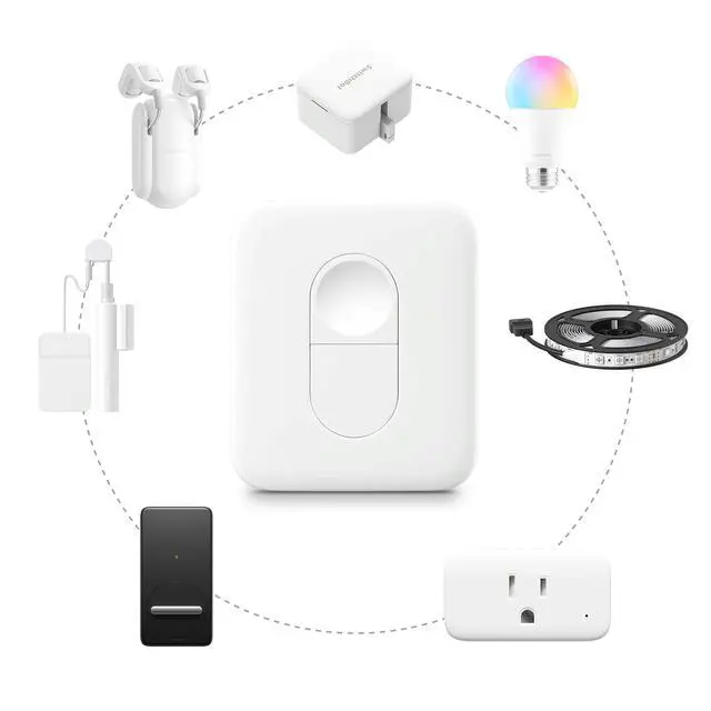 Alt view image 2 of 7 - Remote One Touch Button - Compatible with SwitchBot Bot, Curtain Robot, Color Bulb, Plug Mini and Blind Tilt, Smart Home Easy to Control, Bluetooth Long Range 5.0